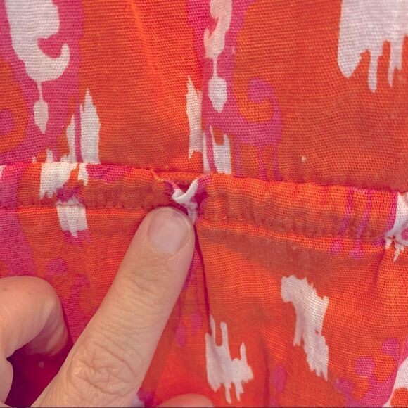 Mud Pie Cover-up Dress in Orange, Pink, and White Women’s Size Small (S) - Picture 9 of 9